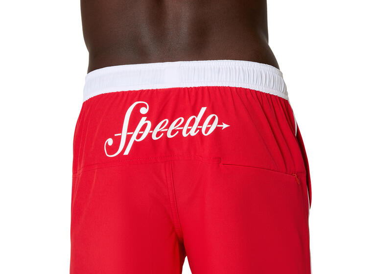 Solid Logo Volley 16 Badshorts XXL Speedo | Röd | 4-Way Stretch 