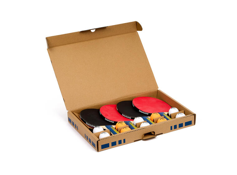 Sportime bordtennisracketset 4 racketar | 10 bollar 