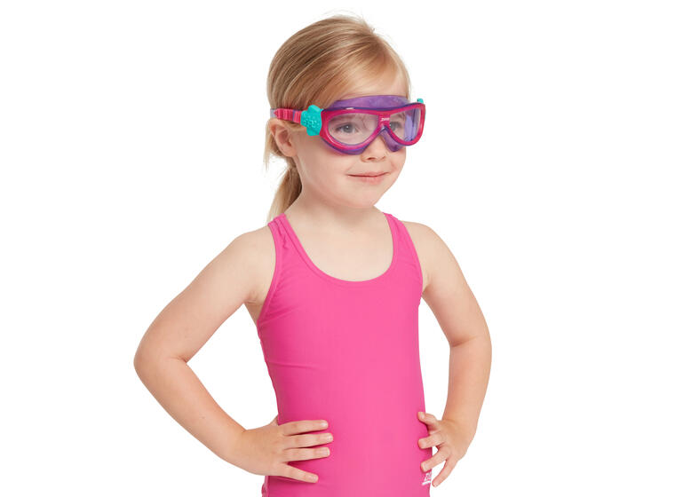 Phantom Kids Mask Simglasögon barn Zoggs 2-6 år | Klar lins | Rosa/lila 