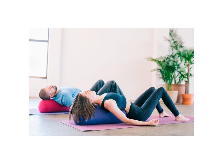 Yoga Bolster Blå Ger stöd och stabilitet 