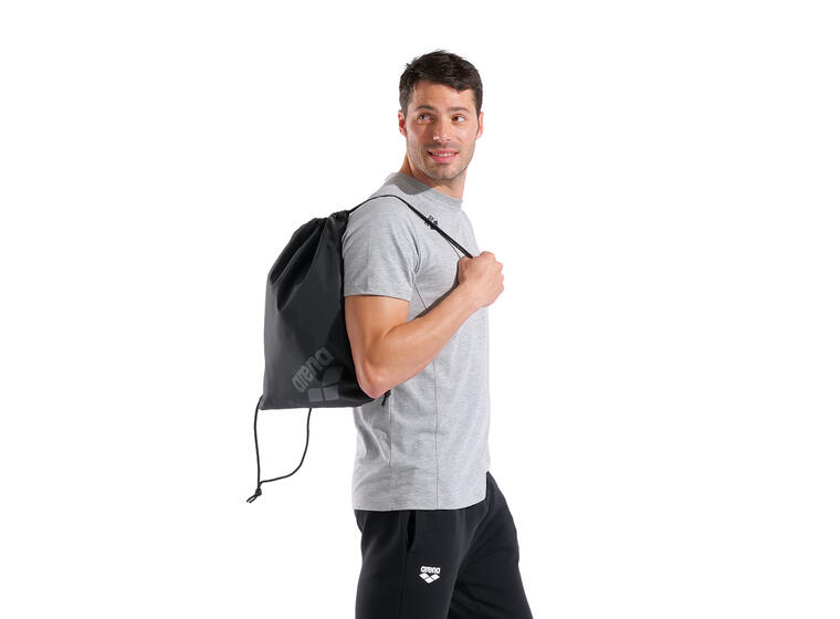 Arena One Go Swimbag Svart | Gympåse | 10 L 