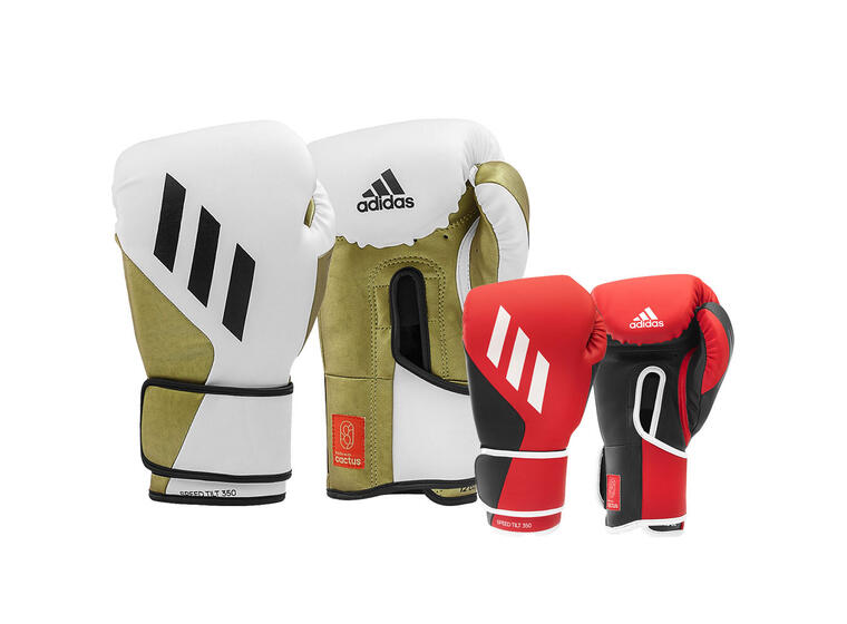 Boxningshandskar Adidas Speed Tilt 350V White/Gold 14 oz 