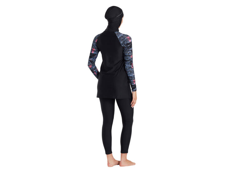 Dusk Modesty Suit Side Cut Burkini 42 Zoggs | Svart/Flerfärgad | Elastomax 