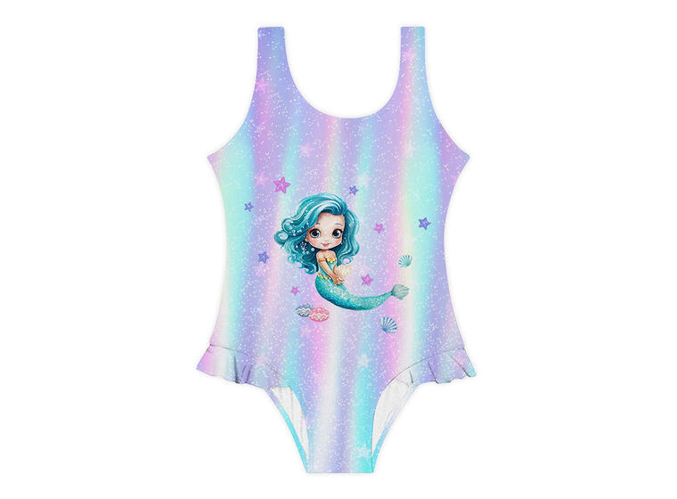 Seastar Baddräkt 140-146cm Slipstop | Flerfärgad |Polyester/Elastan 