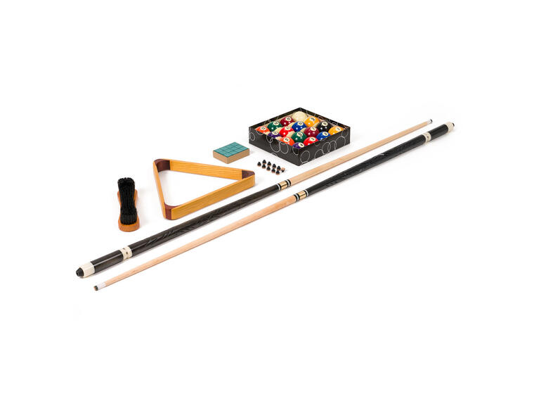 Biljardset Stradivari Starter Set 2 köer, bollar, krita, triangel, borste 