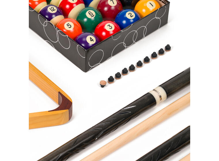 Biljardset Stradivari Starter Set 2 köer, bollar, krita, triangel, borste 