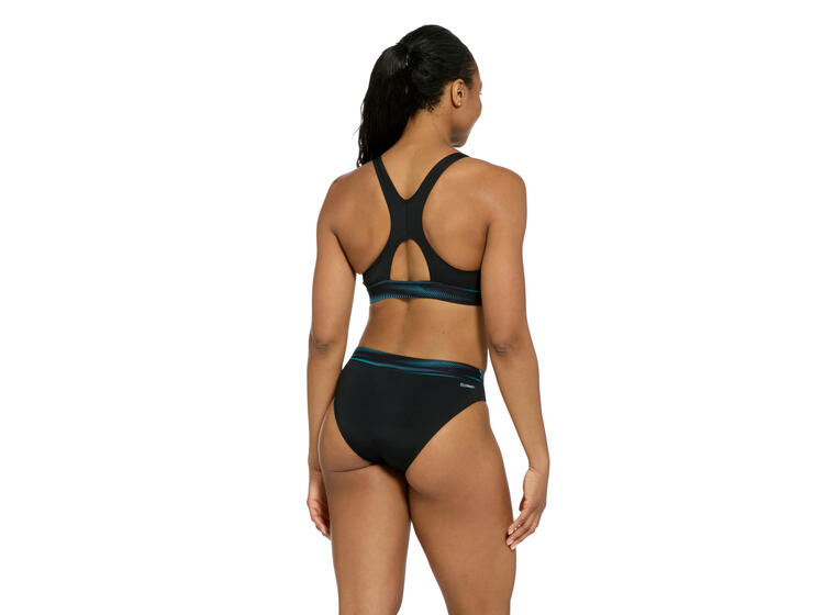 Extender Actionback Bikini EU36 Zoggs | Svart/Blå| Ecolast+ 