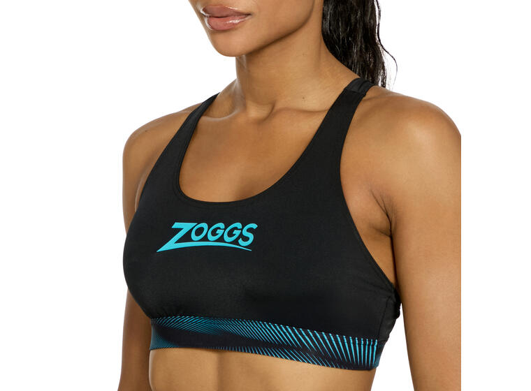 Extender Actionback Bikini EU36 Zoggs | Svart/Blå| Ecolast+ 