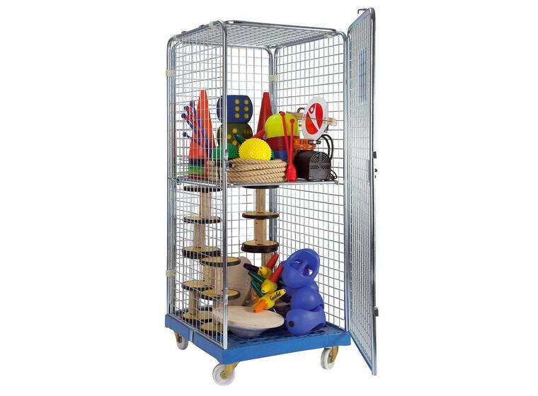 Förvaringsvagn Classic I 180x81x72 cm Transportvagn med 1 flyttbar hylla 