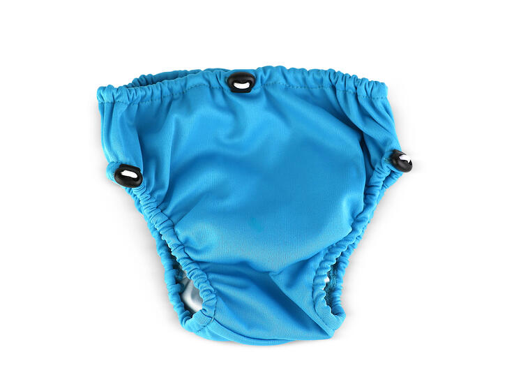 Klubben Aqua Nappy Badblöja | 12-18 mnd Blå | Justerbar midja och lår | 9-12 kg 