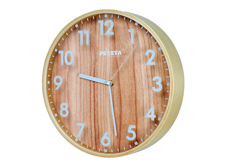 Peweta väggklocka 30 cm Inomhus | Batteridriven | Siffror 