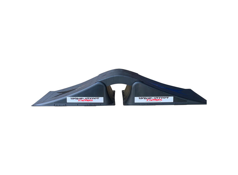 Skateramp Double Ramp Large Plastramp för skateboard och BMX 