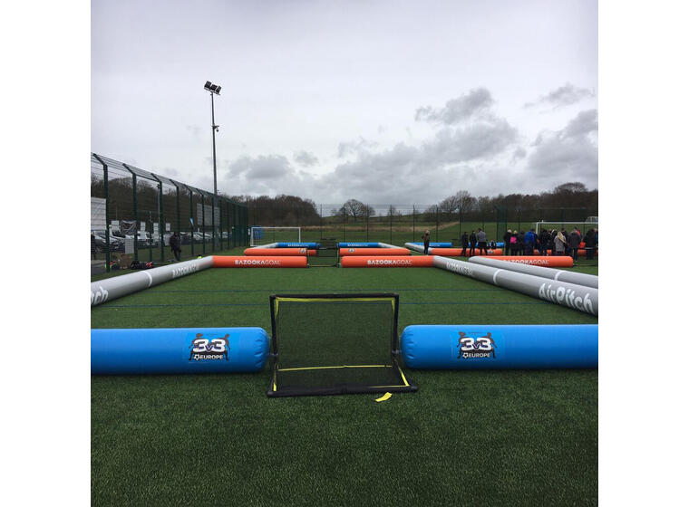 AirPitch DUAL PRO LITE  3v3 Bazooka Uppblåsbar plan 3 mot 3 
