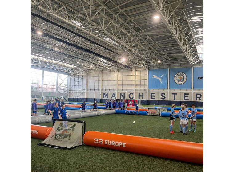 AirPitch DUAL PRO LITE  3v3 Bazooka Uppblåsbar plan 3 mot 3 