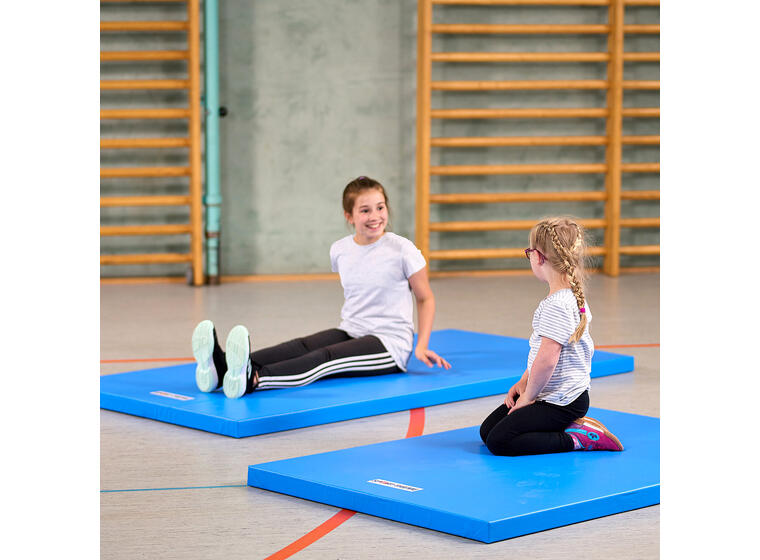 Gymnastikmatta Superlätt Blå Kategori 3 | 200x100x6 cm 