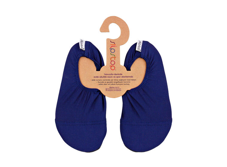 Slipstop Halksockor Navy Jr XS Badstrumpor barn 