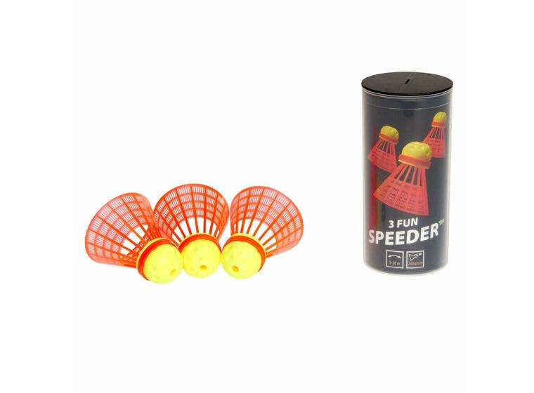 Speedmintonboll Speeder FUN 3 st Crossmintonboll för träning och lek 