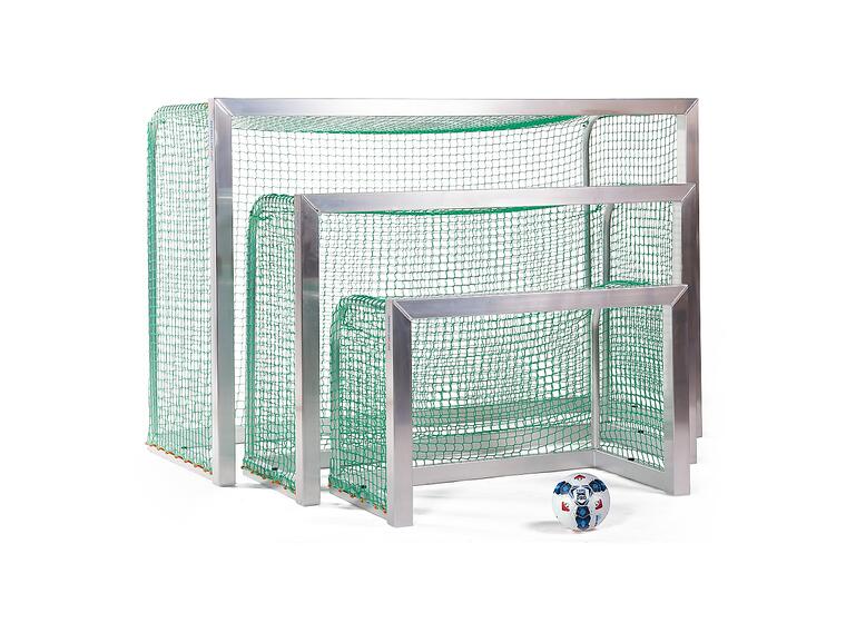 Fotbollsmål | Minimål Aluminium 120x80x70 cm | maskviddd 4,5 cm | Grön