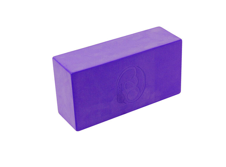 Yogablock i EVA skum 220 x 110 x 70 mm | Lila 