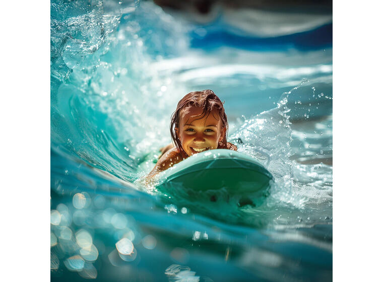Bodyboard för barn 70 cm Ljus blå 