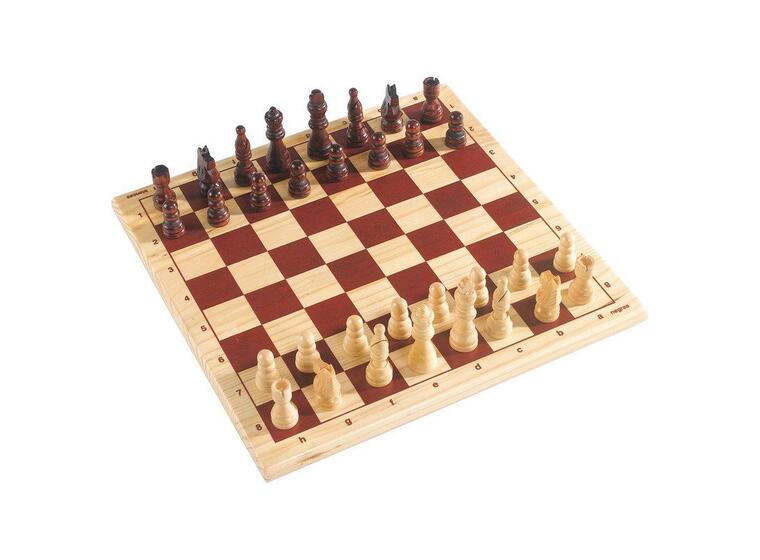 Schackspel Schackbräde och schackpjäser 