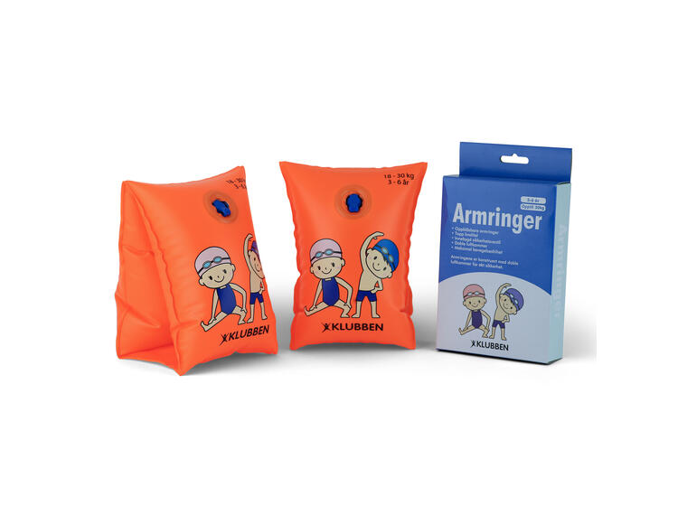 Armpuffar | Aquaringar  3-6 år 18-30 kg | Orange 