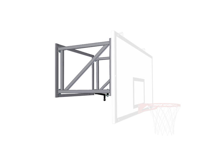 Basketställning vägghängd Glasfiber Endast ställning | Uthäng 120 cm 
