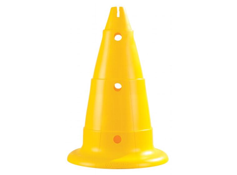 Koner med hål 2 st | 50 cm Gul | Tål sträng kyla 