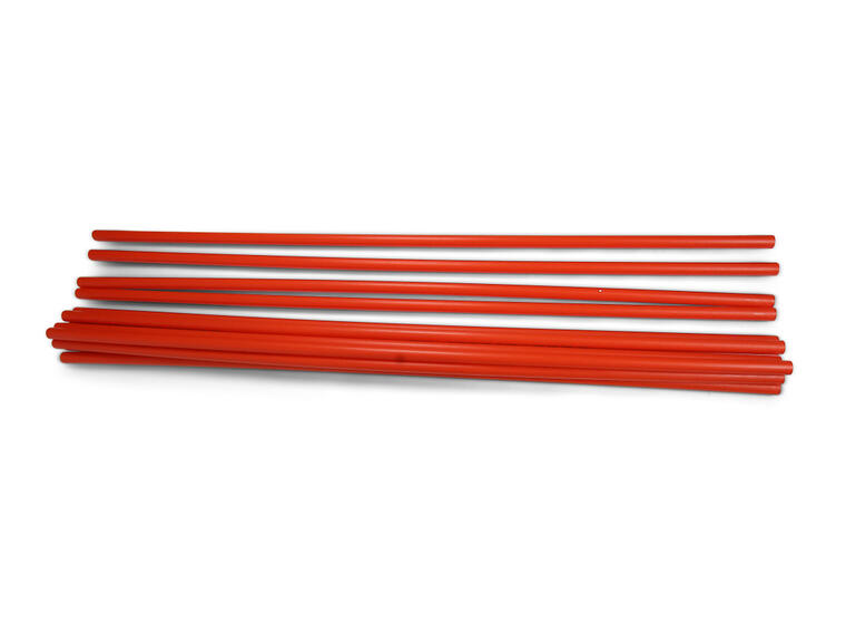Slalompinnar till skidlek - 150 cm Robust plaststolpe som tål kyla 