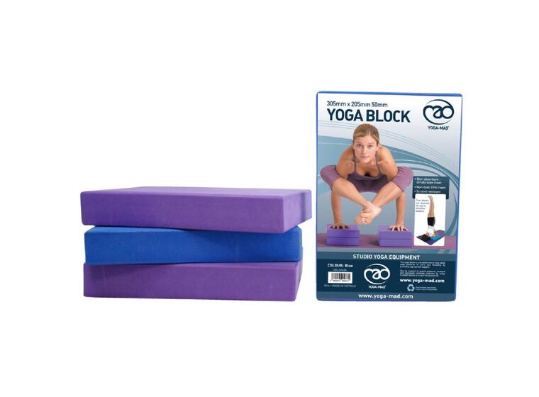 Yogablock i EVA skum 305 x 205 x 50 mm | Lila 