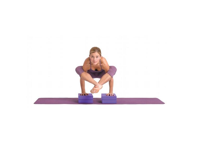 Yogablock i EVA skum 305 x 205 x 50 mm | Lila 