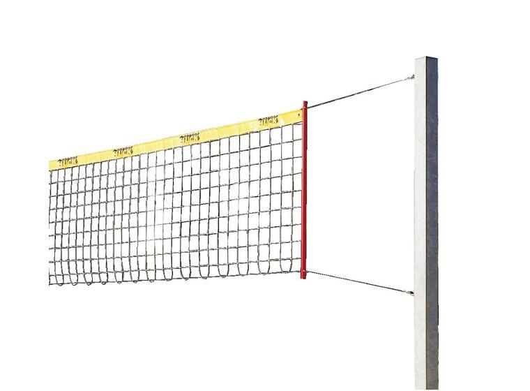 Beachvolleybollstolpar 15x15x0,3 cm Extra stabila | Galvaniserat stål 
