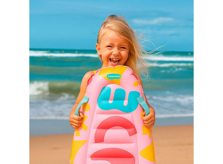 Bodyboard för barn 70 cm Ljus rosa 