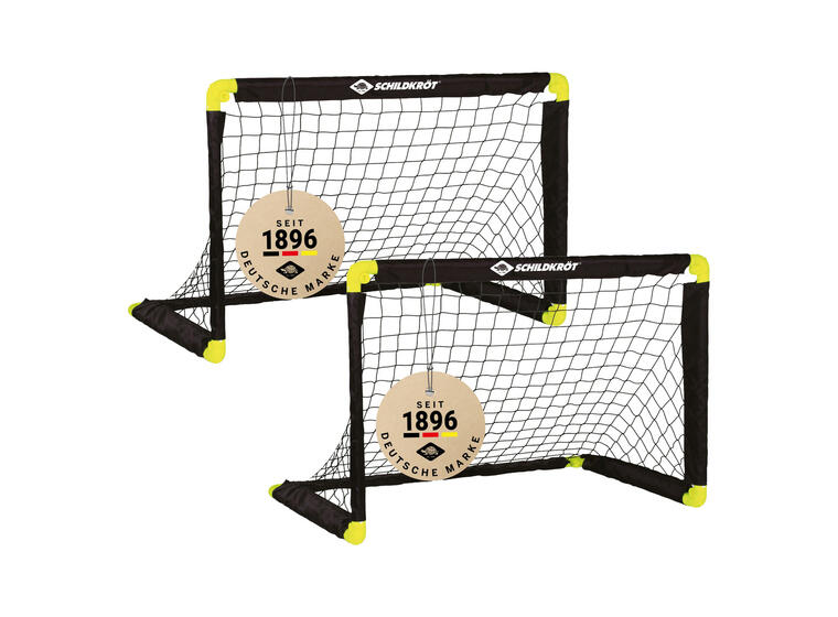 Schildkröt Fotbollsmål | 2 stk 90x60 cm | Hopfällbart mål 