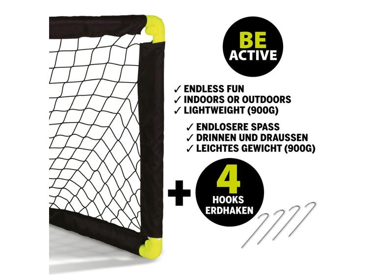 Schildkröt Fotbollsmål | 2 stk 90x60 cm | Hopfällbart mål 