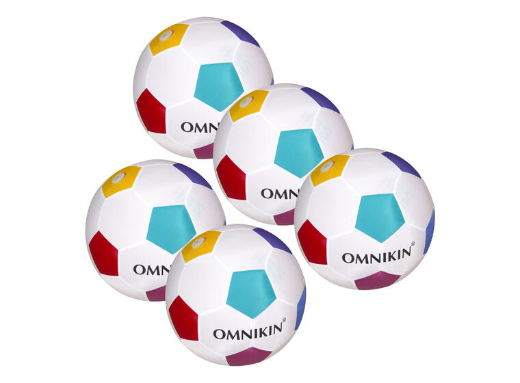 Omnikin® fotboll - 36 cm (5 stk) Paket med 5 superlätta fotbollar 