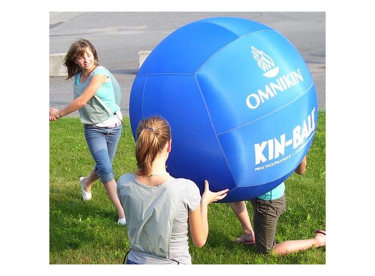 KIN-BALL paket för utomhusbruk 2 st. Bollar | Pump | Extrablåsa 