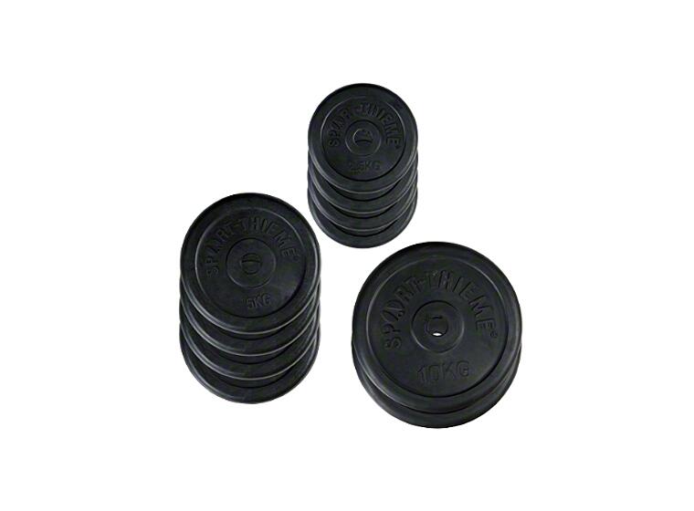 Viktskiveset 50 kg gummibeklädda vikter 4x2,5 kg - 4x5 kg - 2x10 kg 