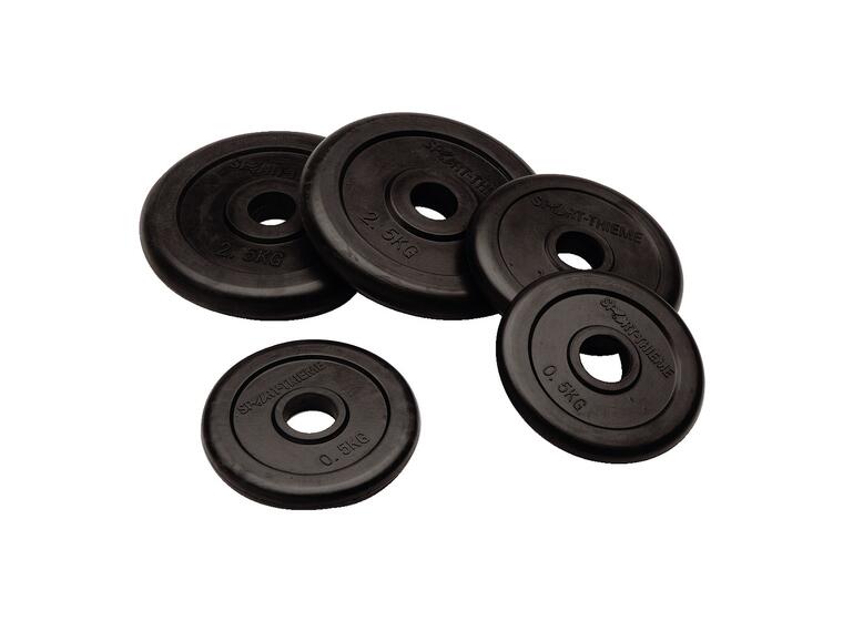 Viktskiveset 50 kg gummibeklädda vikter 4x2,5 kg - 4x5 kg - 2x10 kg 