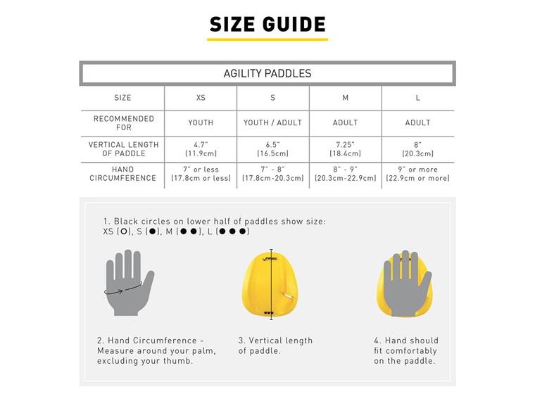 Finis Agility Paddles M Paddlar utan rem | Teknikpaddlar 
