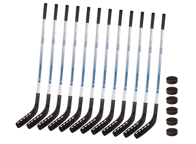 Ishockeyklubbor Nijdam®, 110 cm12 st. 12 st klubbor | 6 puckar