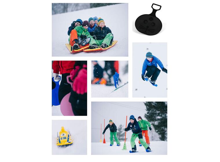 Vinterpaket med skidor och åkmattor Vinteraktivitet på skolgården 