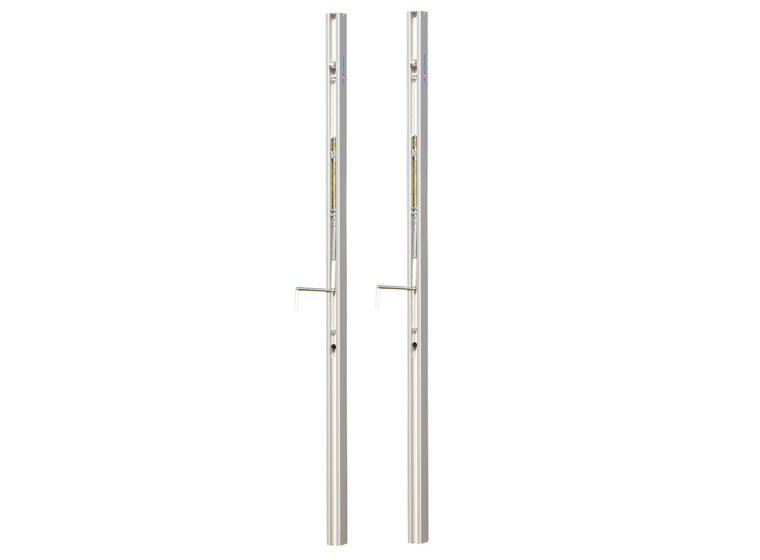 Volleybollstolpar 80x80 mm Aluminium medl lyftblocksystem 