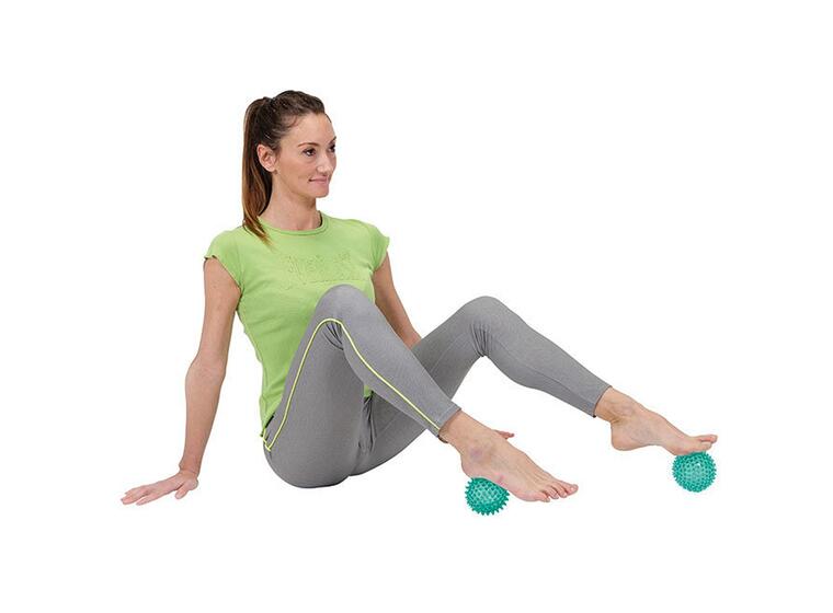 Massagebollar Reflex ø 8 cm  | Hård Piggboll för masssage | Grön