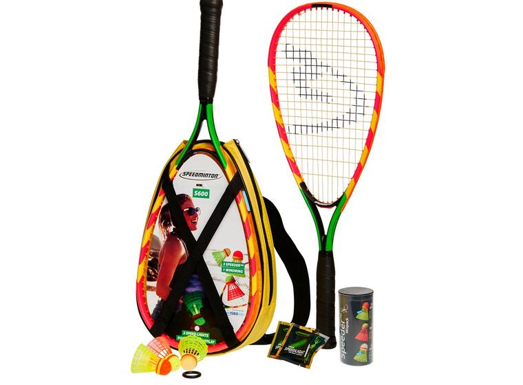 Speedminton S600 set 2 rack | 3 bollar | Ljusstavar| Väska 