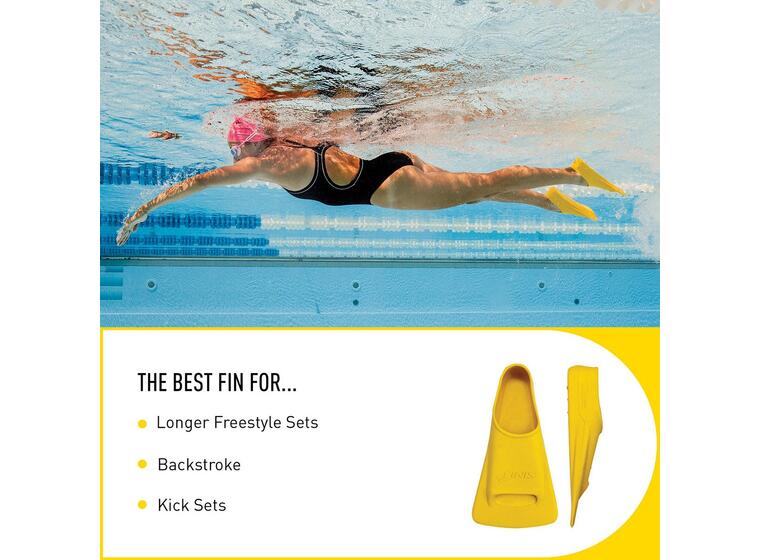 FINIS Zoomers Gold Simfötter 43-44 Tränar kort, rapp benspark 