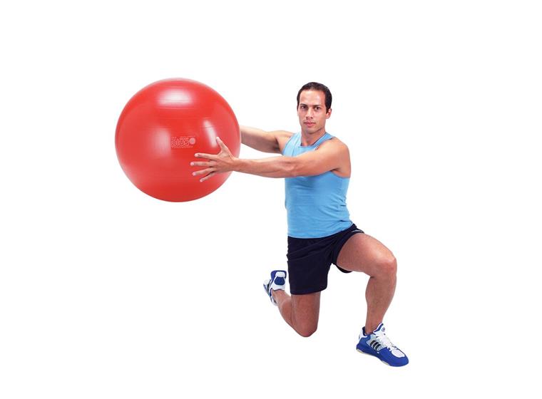 Gymnic Plus Röd 55 cm Latexfri träningsboll - hög kvalitet