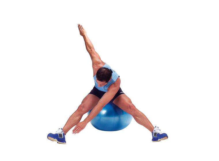Gymnic Plus Blå 65 cm Pilatessboll | Latexfri | hög kvalitet 