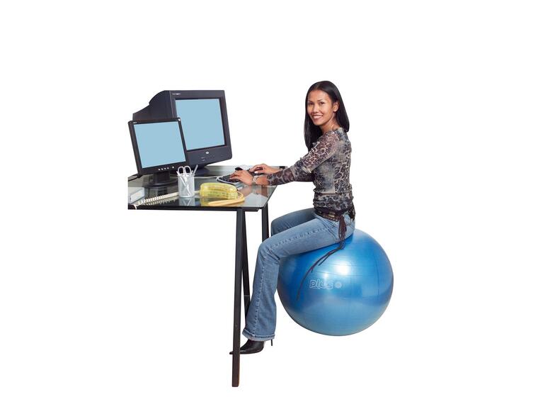 Gymnic Plus Blå 65 cm Pilatessboll | Latexfri | hög kvalitet 