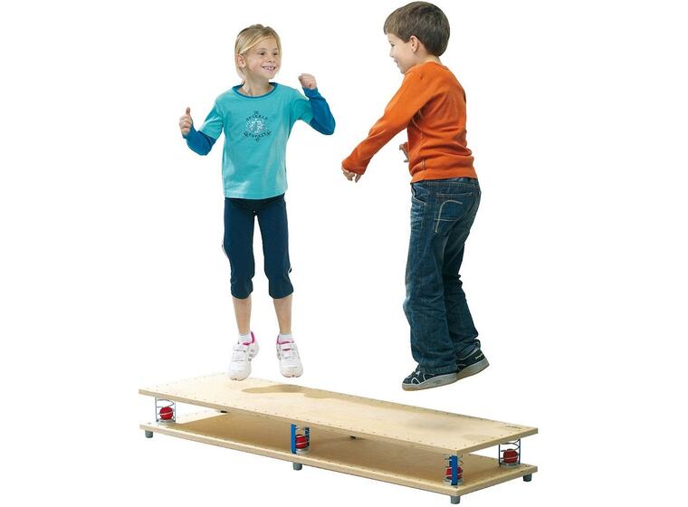 Balansbräda Pedalo plattform med fjädrar Rehabiliteringplattform | 150 x 45 cm 